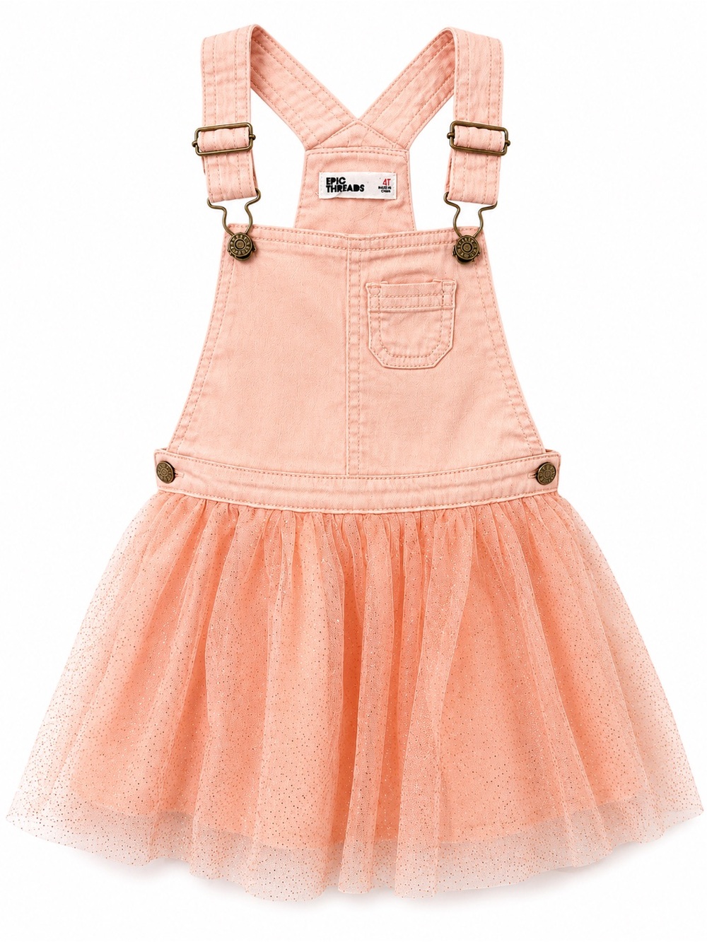 Epic Threads Light Pink Denim Overalls